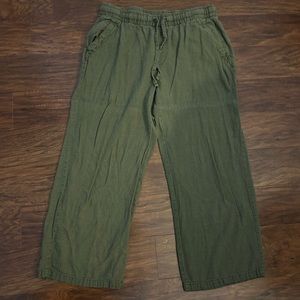 Old Navy green loose fitting long pants